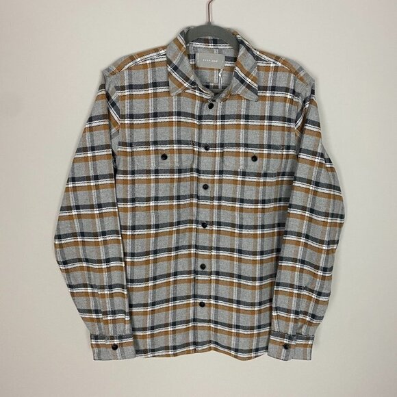 Everlane Heavyweight Overshirt Button Up Long Sleeve Shirt Shacket Mens Small - Picture 1 of 8